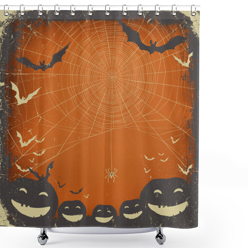 Personality  Halloween Themed Background Shower Curtains