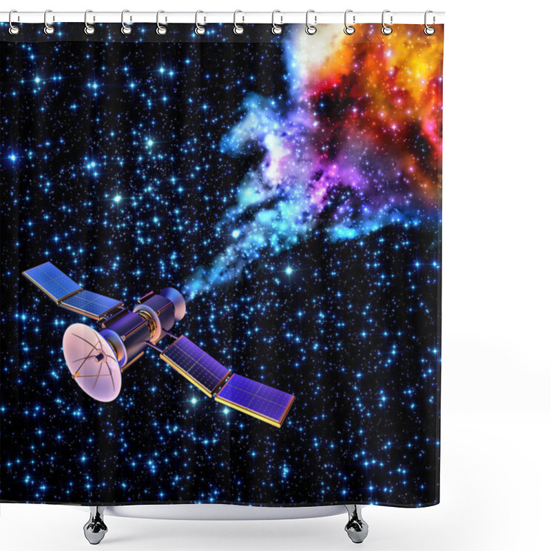 Personality  Falling Artificial Satellite Has Burned Up Shower Curtains