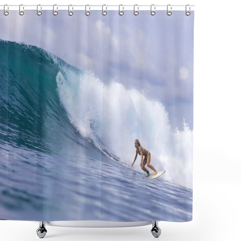 Personality  Surfer Girl Shower Curtains