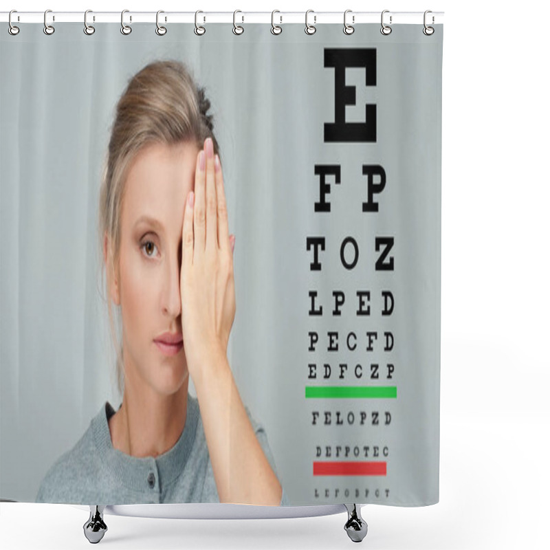 Personality   Eye Test. Eyesight Vision Exam Chart Shower Curtains