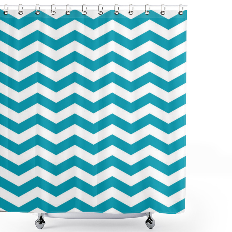 Personality  Seamless Pattern Zig Zag. Shower Curtains