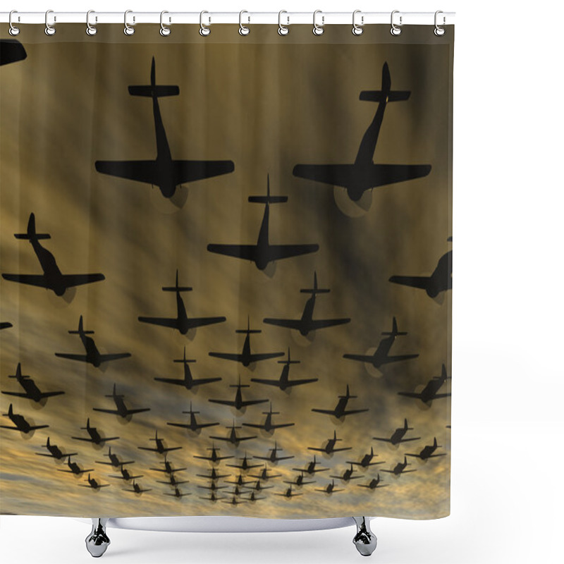 Personality  Airplane Shower Curtains