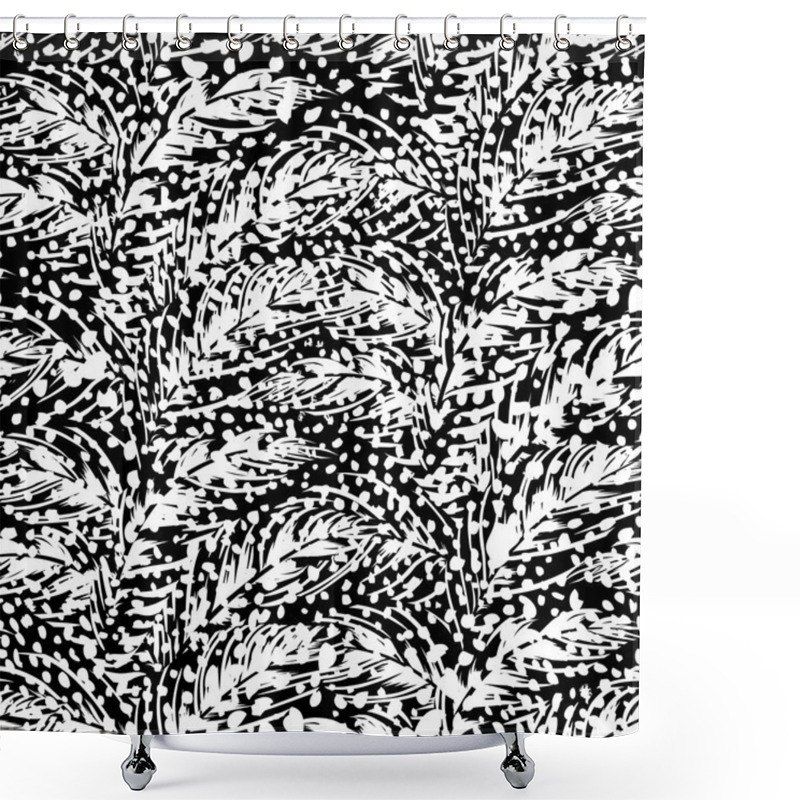 Personality  Abstract Pattern Inspired By Tropical Birds Shower Curtains