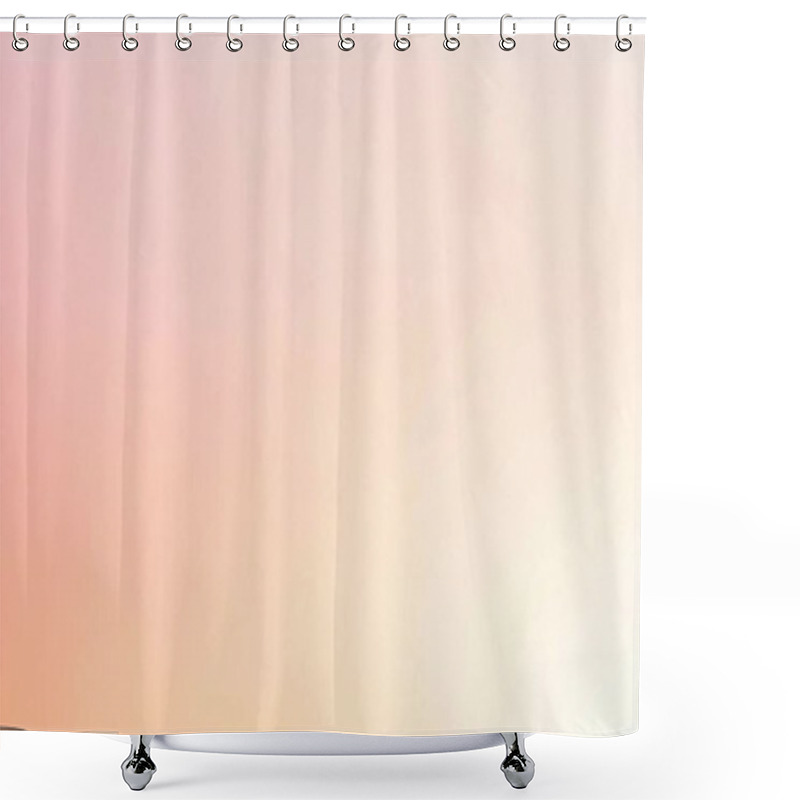 Personality  Soft Pink And Peach Gradient Minimalist Background Shower Curtains