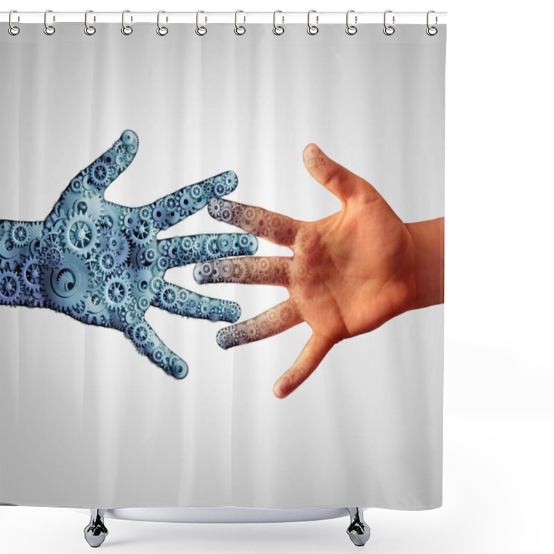 Personality  Merging With Technology Shower Curtains