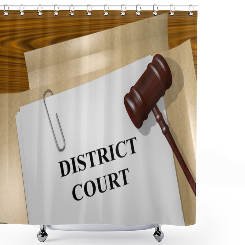 Personality  District Court Legal Concept Shower Curtains