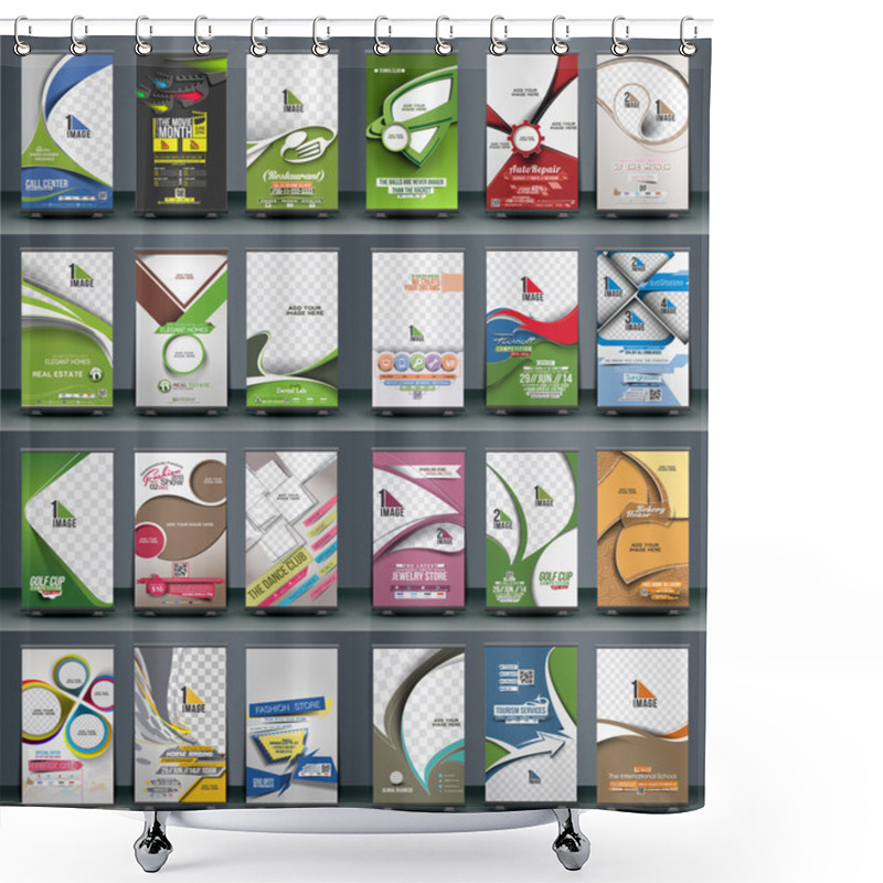 Personality  Roll Up Banner Design Shower Curtains