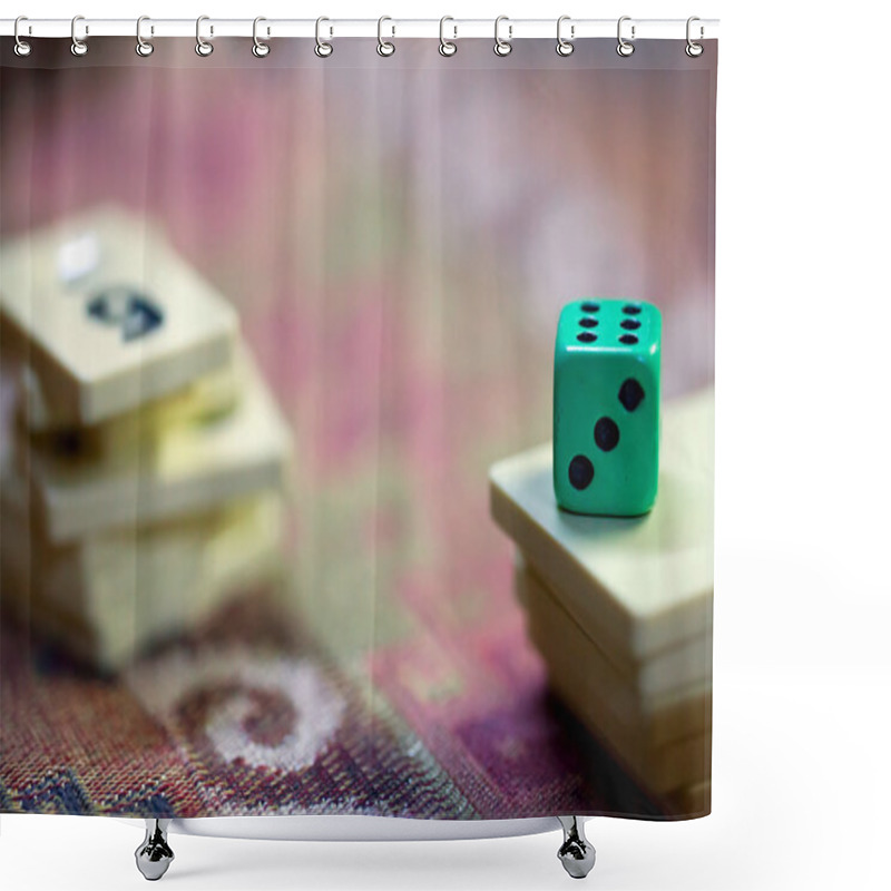 Personality  Rummy Squares Game Shower Curtains