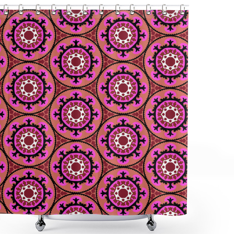 Personality  Suzani Pattern Shower Curtains