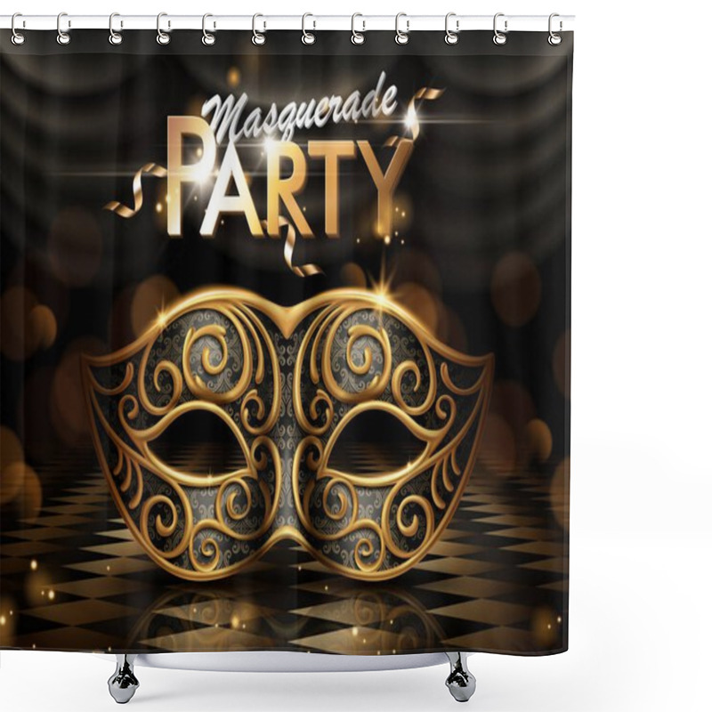 Personality  Masquerade Party Poster Shower Curtains