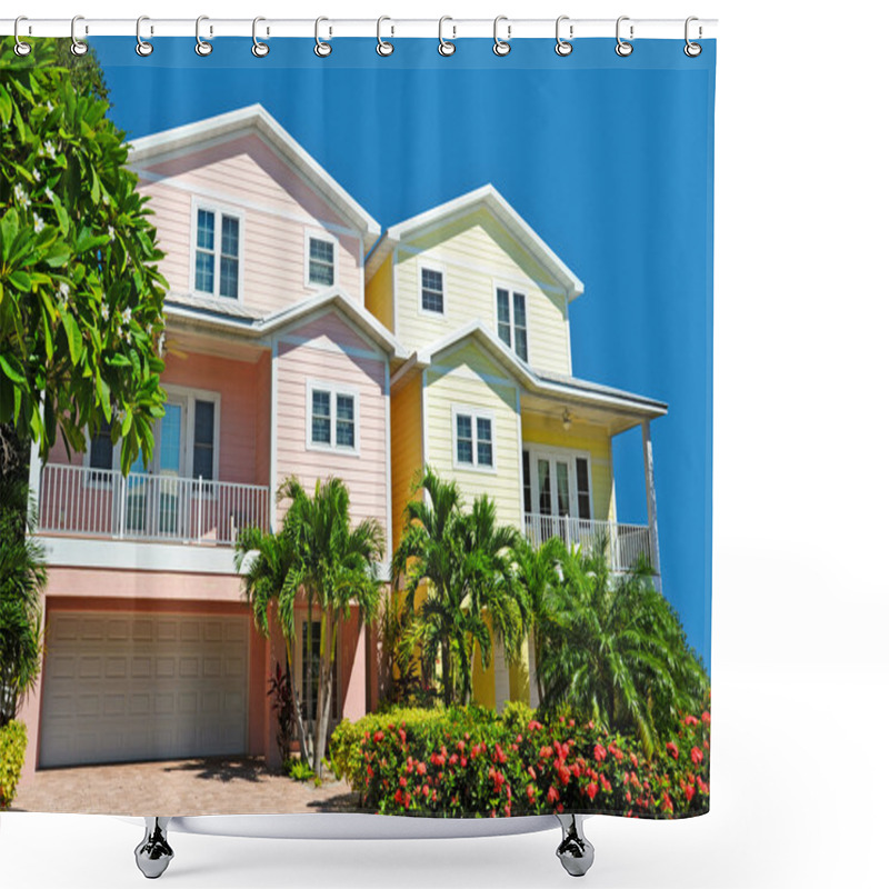 Personality  Beach House Shower Curtains