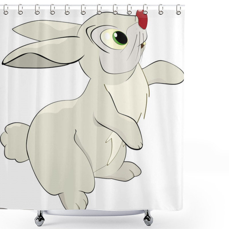 Personality  Rabbit Shower Curtains