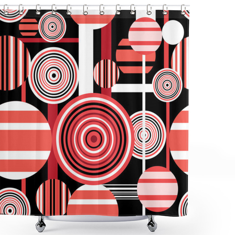 Personality  Seamless Geometric Pattern Shower Curtains