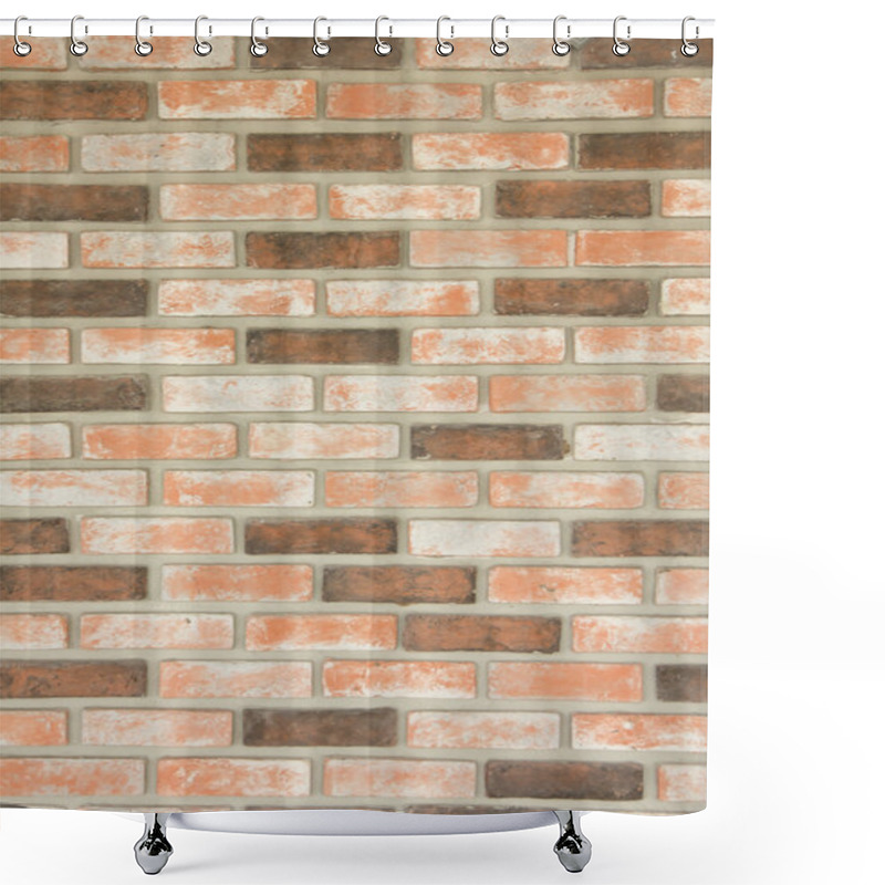 Personality  Red Brick Wall Background And Texture - Stock Image Shower Curtains