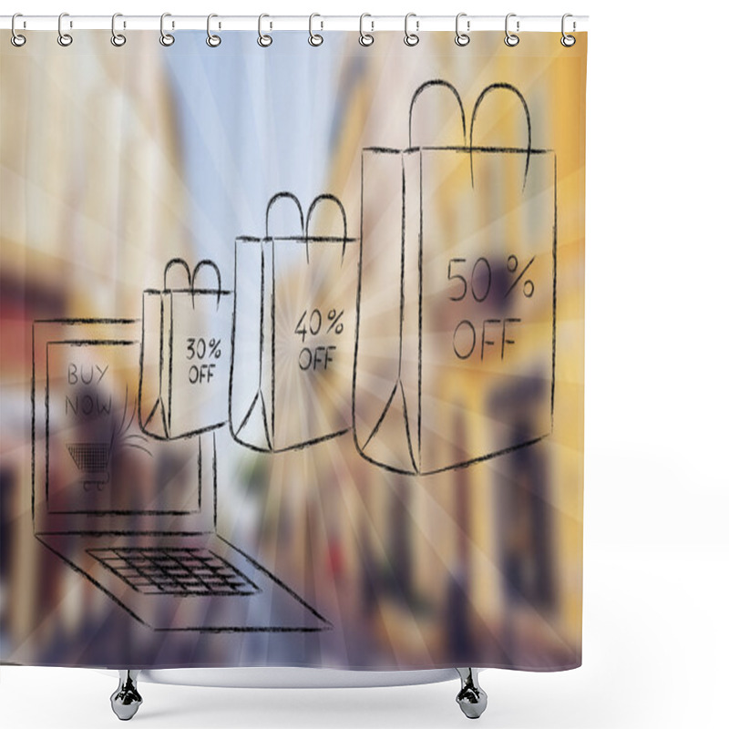 Personality  Product Sales Online Illustration Shower Curtains