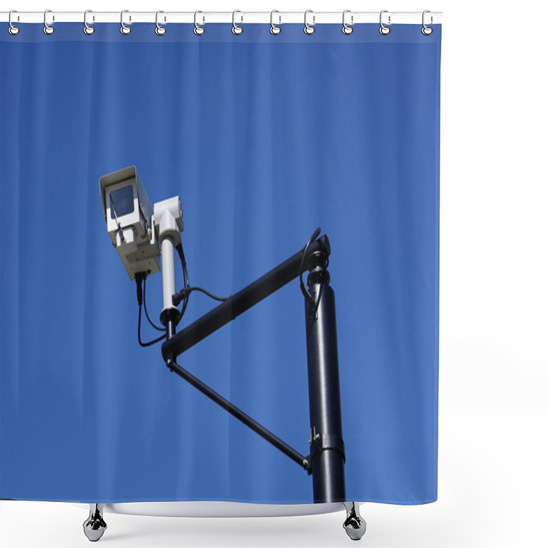 Personality  Street Camera Shower Curtains