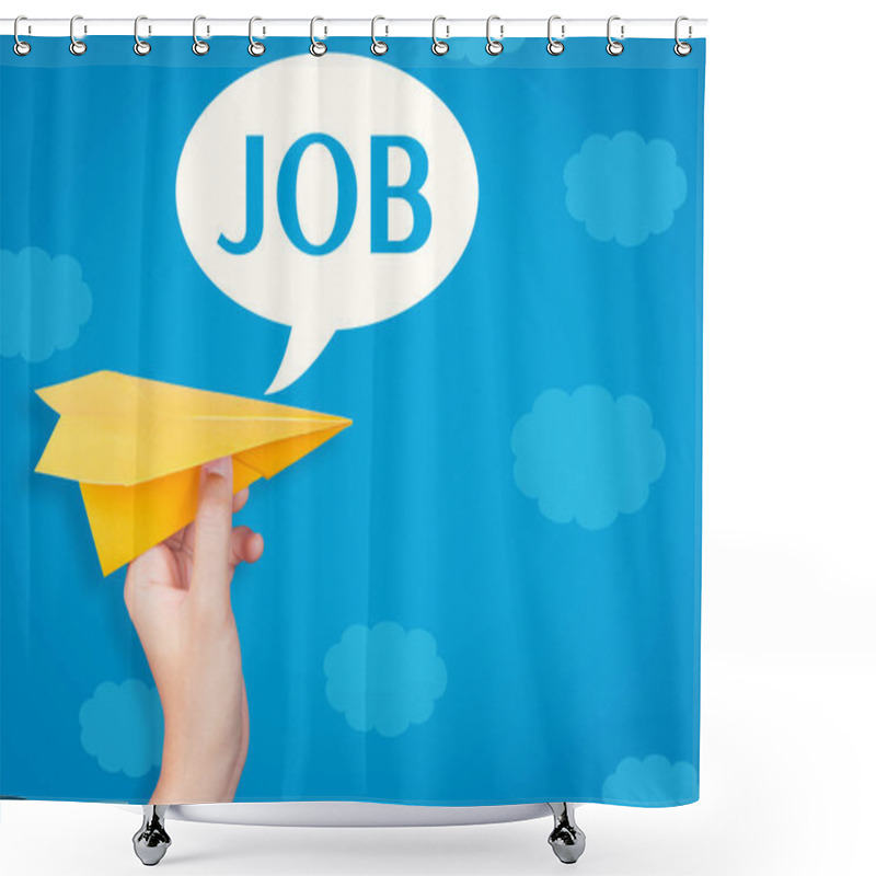 Personality  Job In Speech Bubble  Shower Curtains