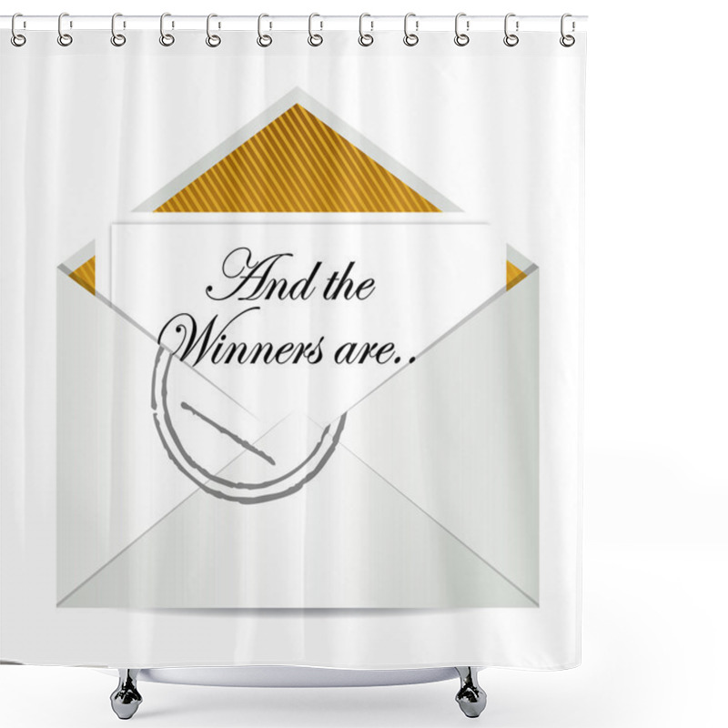 Personality  Award Winners Envelope Shower Curtains