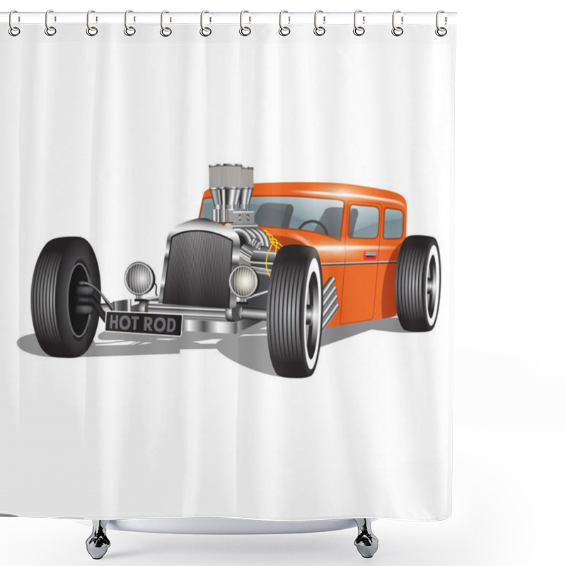 Personality  Custom Car Shower Curtains