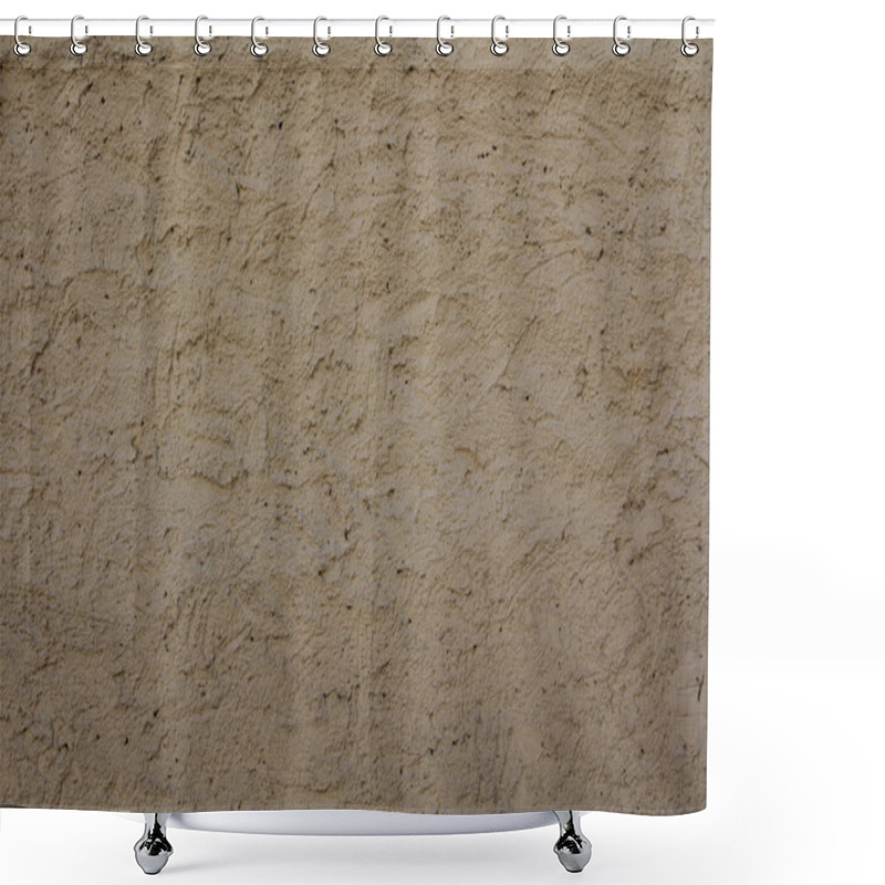 Personality  Texture Plaster Wall Shower Curtains