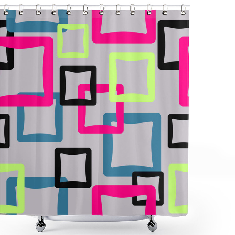 Personality  Vector Of Abstract Background Shower Curtains