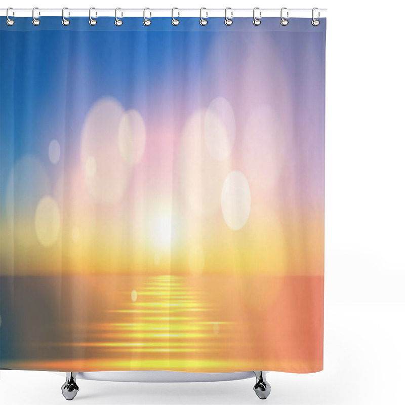 Personality  Soft Light Summer Background Shower Curtains