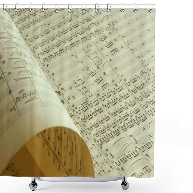 Personality  Music Book Shower Curtains