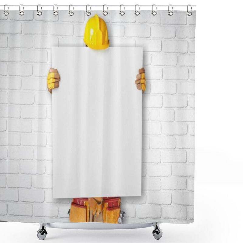 Personality  Plumber. Shower Curtains