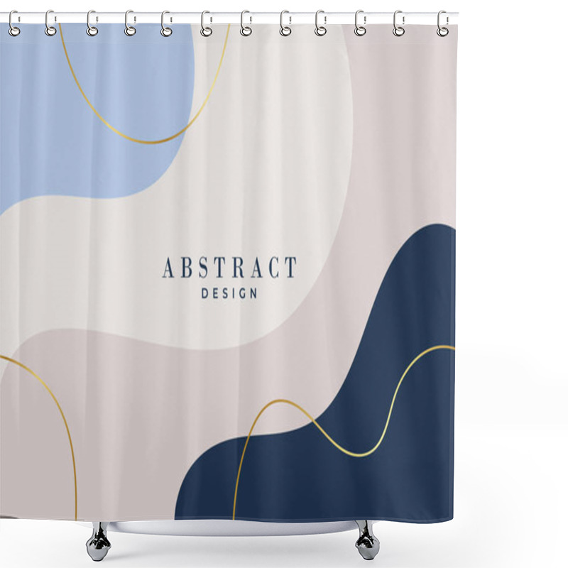 Personality  Abstract Background. Hand Drawing Various Shapes And Doodle Objects. Trendy Modern Contemporary Vector Illustration. Every Background Is Isolated. Pastel Color Shower Curtains