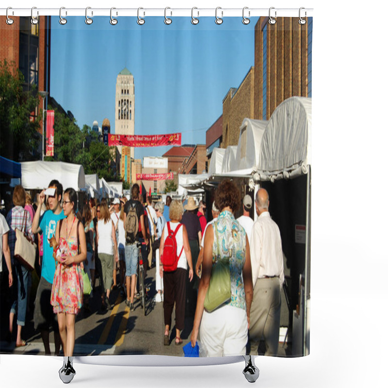 Personality  State Street Area Art Fair, Ann Arbor Shower Curtains