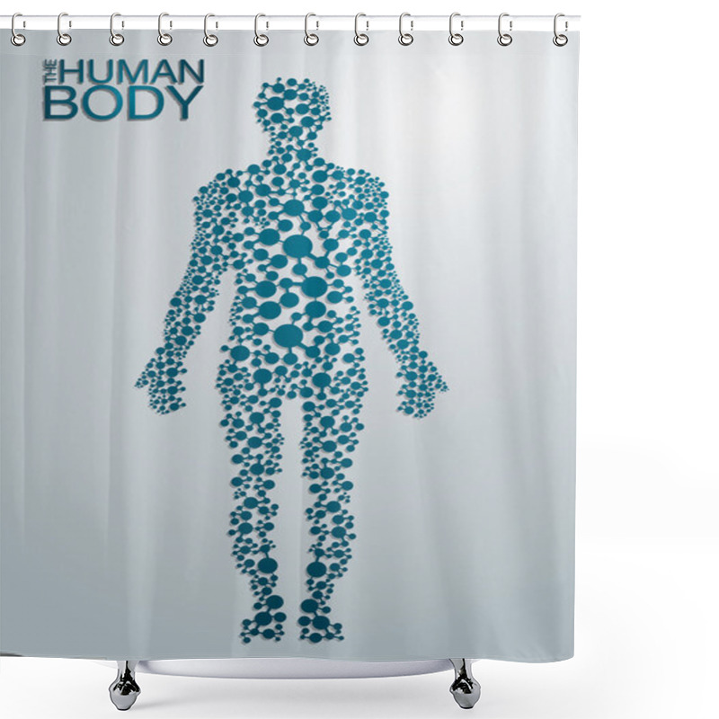 Personality  The Human Body Concept Shower Curtains