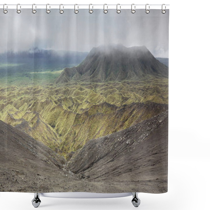 Personality  Trunk Cone Of Marumligar Volcanic Crater. Ambrym Island-Vanuatu. 5966 Shower Curtains