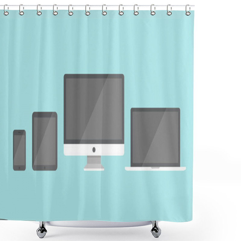 Personality  Electronic Devices Shower Curtains