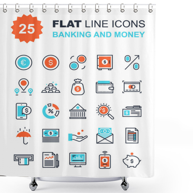 Personality  Banking And Money Shower Curtains