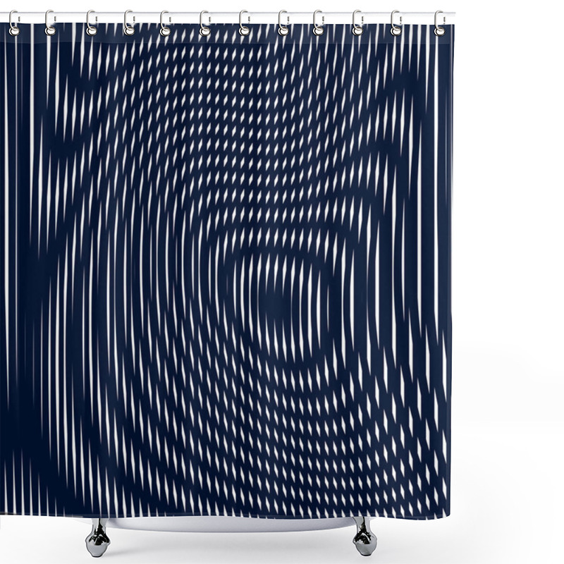 Personality  Striped  Psychedelic Background Shower Curtains