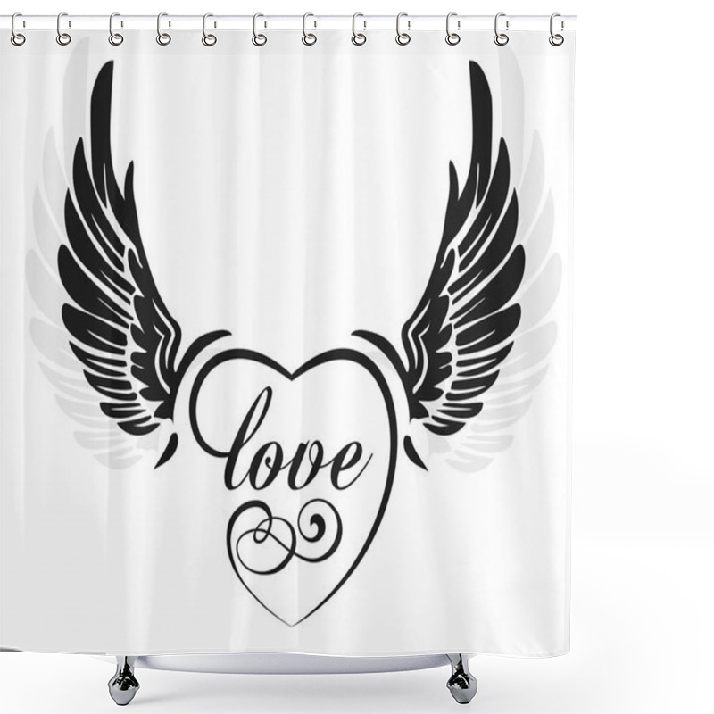 Personality  Wings Shower Curtains