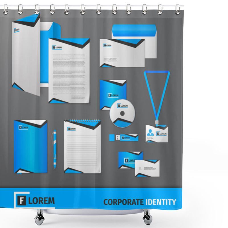 Personality  Corporate Identity Template Shower Curtains