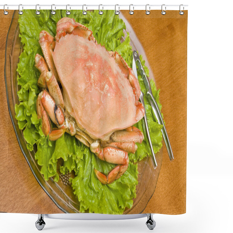 Personality  Prepared Dungeness Crab Shower Curtains