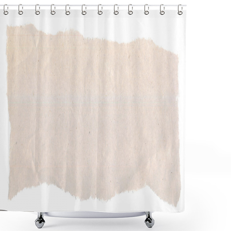 Personality  Piece Of Irregularly Torn Newsprint Shower Curtains