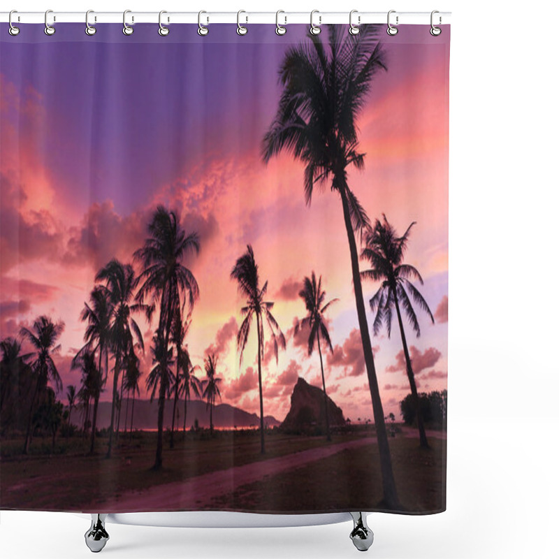 Personality  Palm Trees Shower Curtains