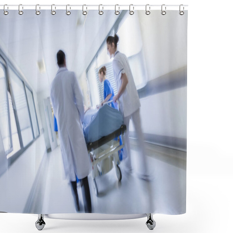 Personality  Motion Blur Stretcher Gurney Patient Hospital Emergency Shower Curtains