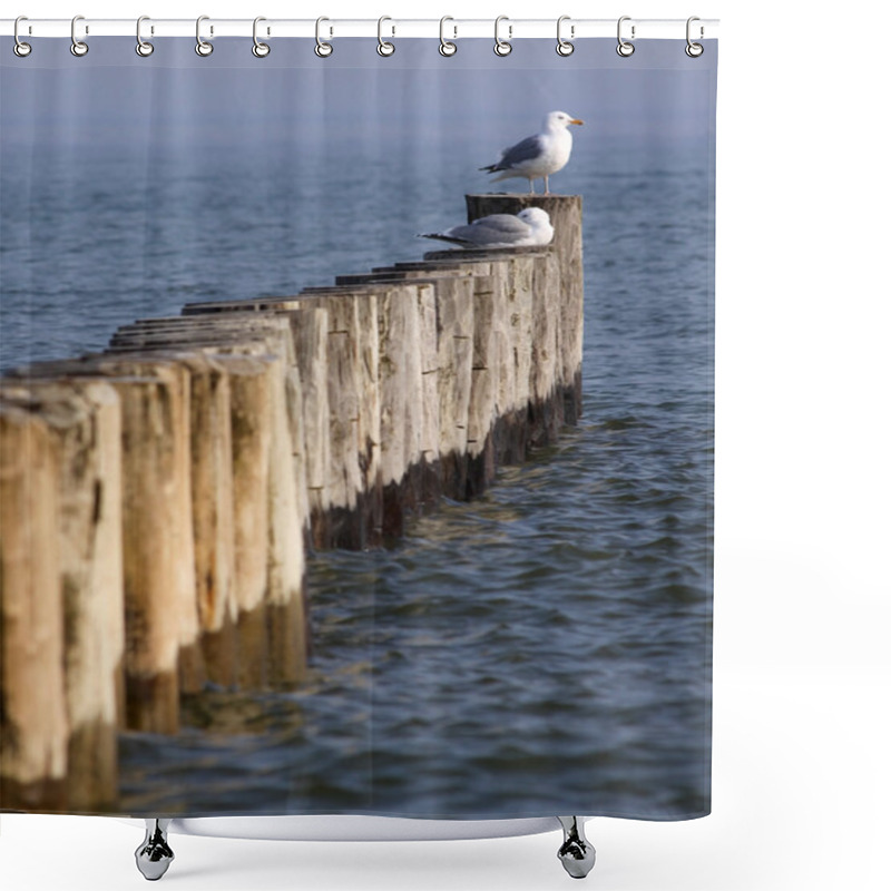 Personality  Coastal Protection In Mecklenburg-Vorpommern (Germany) 02 Shower Curtains