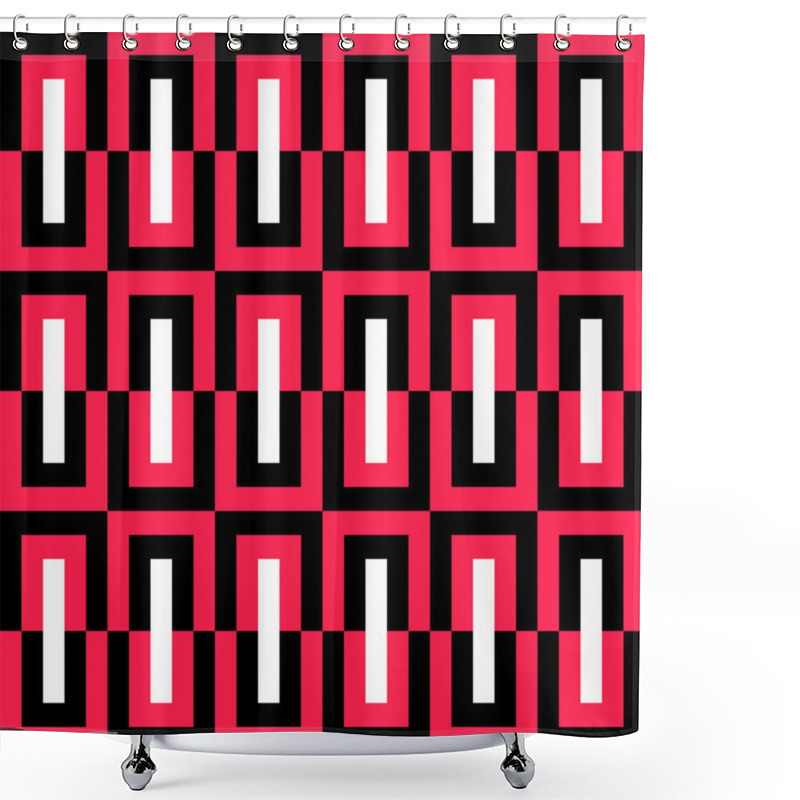 Personality  Seamless Rectangles Pattern Shower Curtains