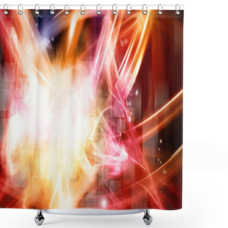 Personality  Abstract Background Shower Curtains