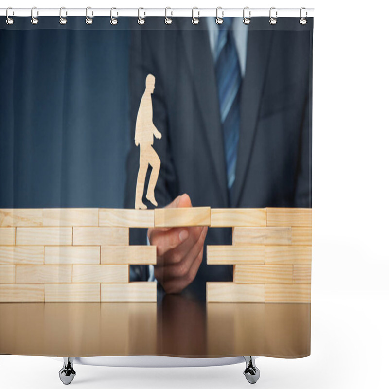 Personality  Customer Care And Support Shower Curtains