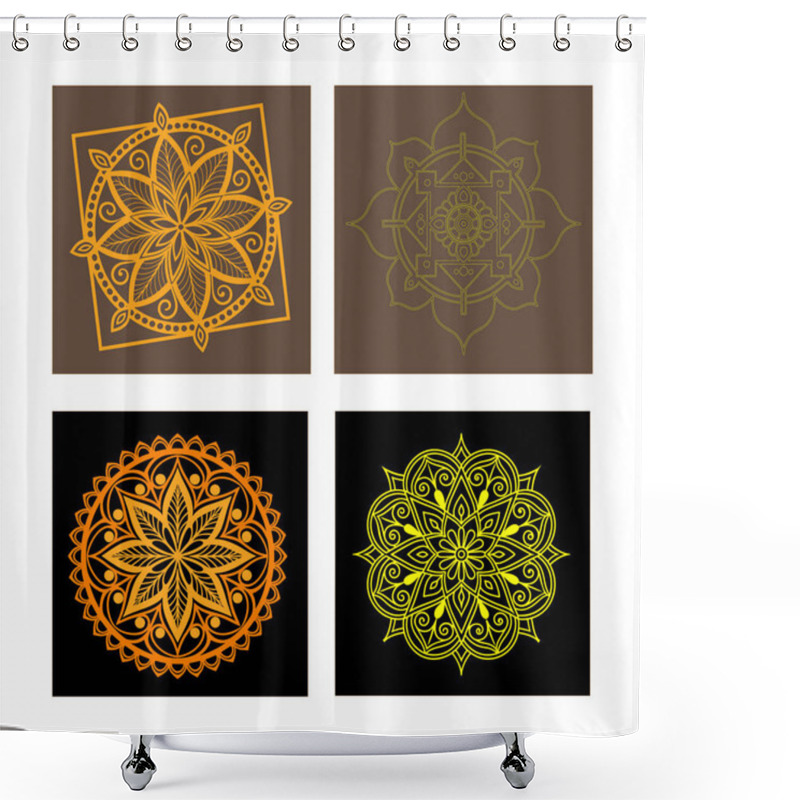 Personality  Bundle Of Indian Traditional Mandala Design. Intricate Geometric Patterns And Cultural Motifs. Perfect For Creative Projects Like Wall Art, Yoga Themes, Meditation Visuals, Invitations, Textiles Shower Curtains