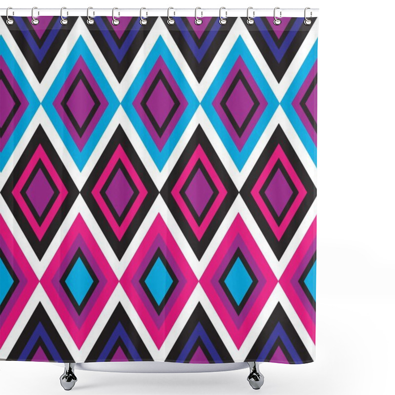 Personality  Seamless Geometrical Pattern Shower Curtains