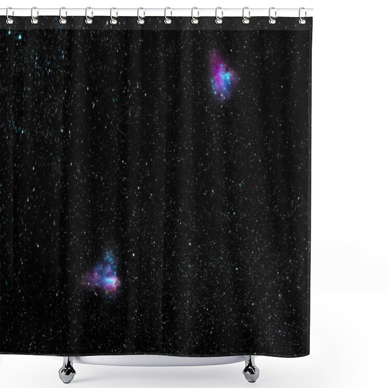 Personality  M16 And M17 (Eagle And Omega Nebulae) Shot At A Focal Length Of 200mm. Shower Curtains