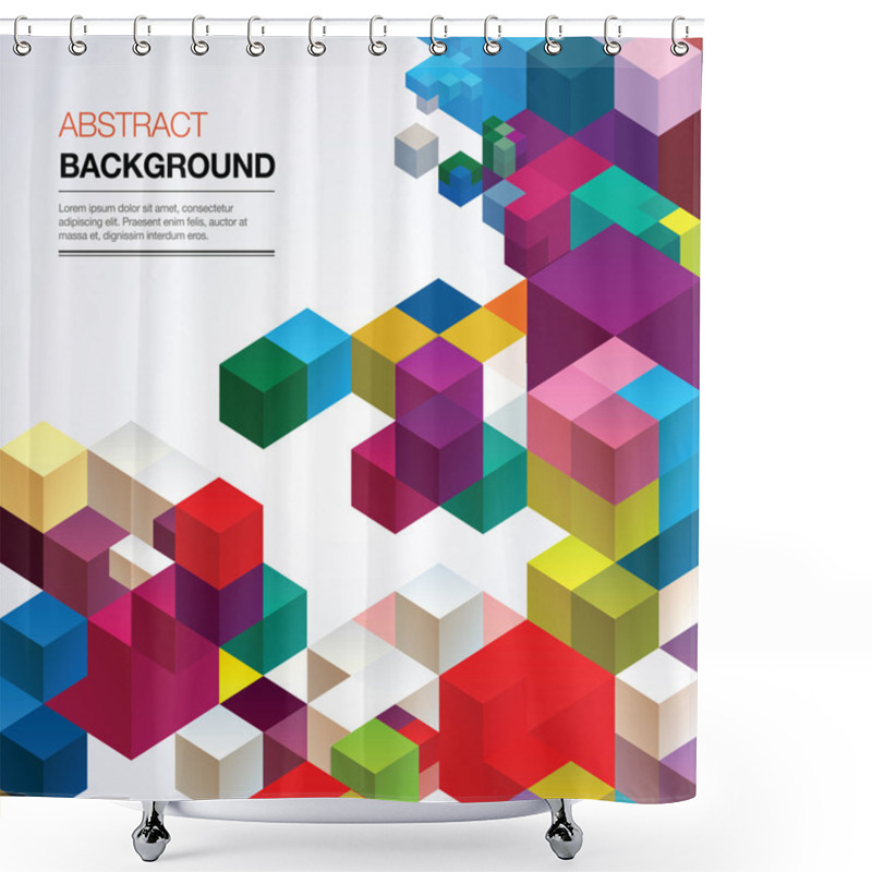 Personality  Abstract Geometric Background Shower Curtains