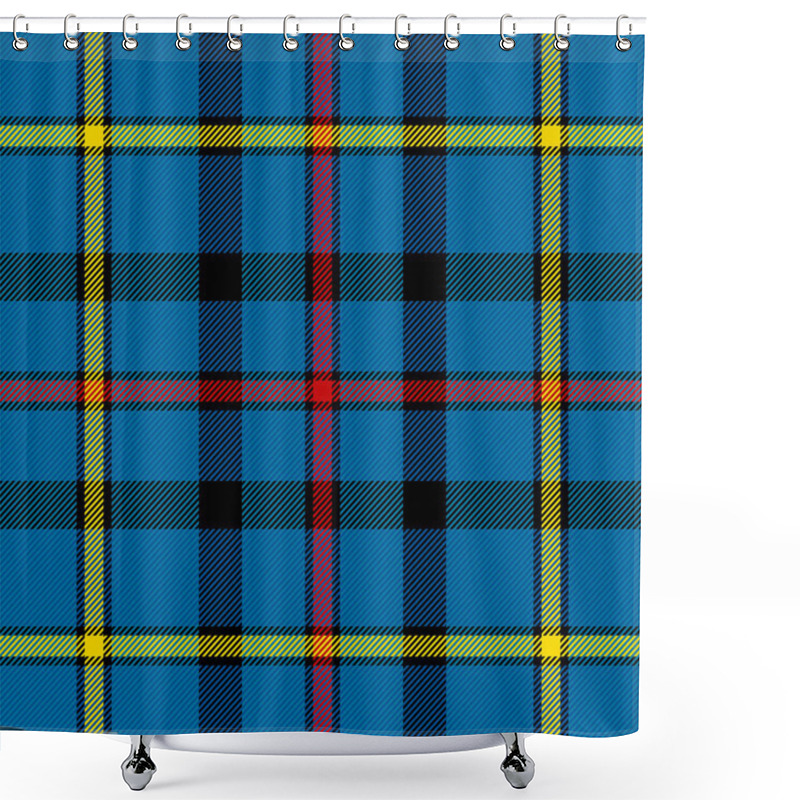 Personality  Tartan Plaid. Scottish Pattern In Blue, Red And Yellow Cage Shower Curtains